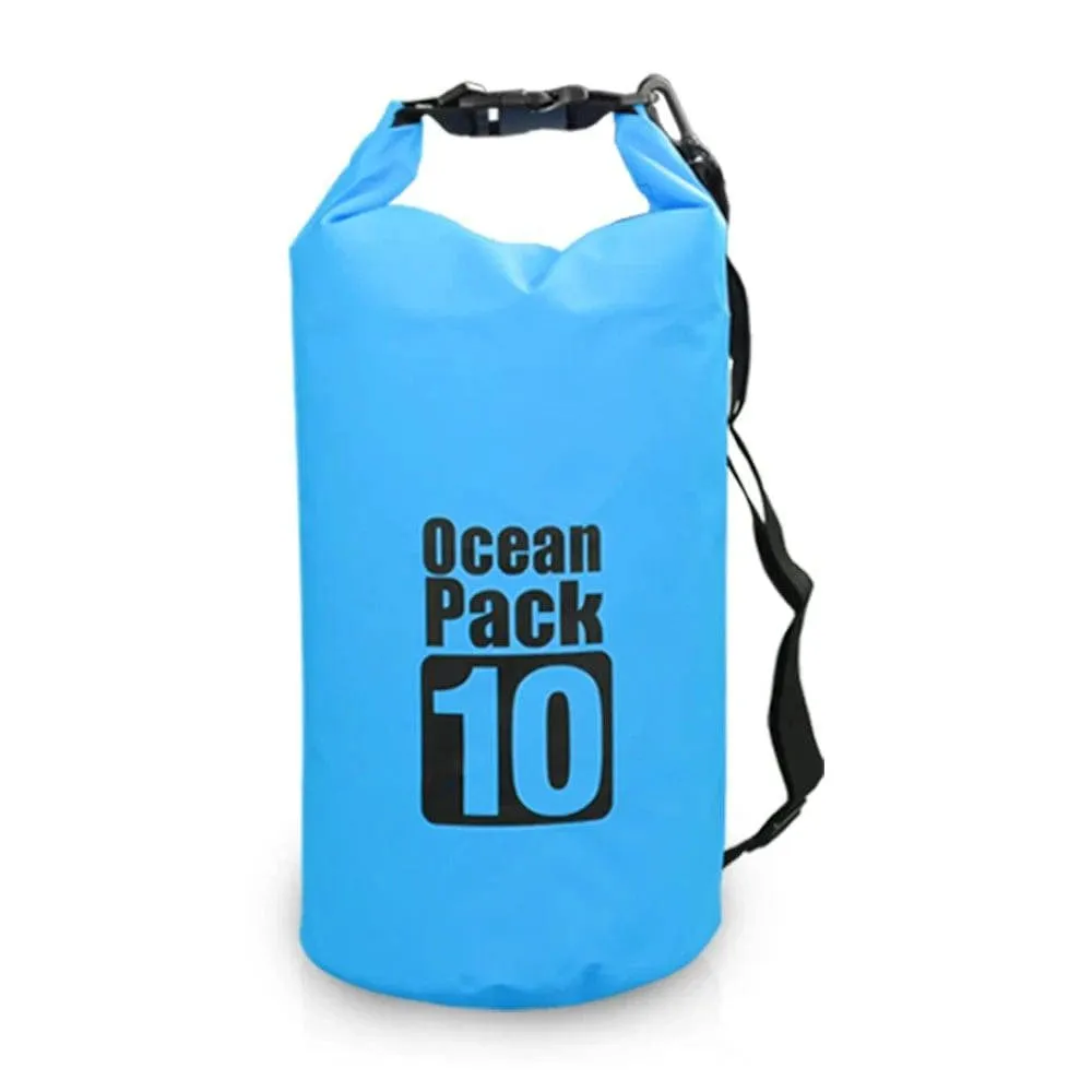 10L/15L/20L/30L Outdoor Waterproof Dry Bag Backpack Swimming Bag Water Floating Bag Sack for Kayak Rafting River Trekking