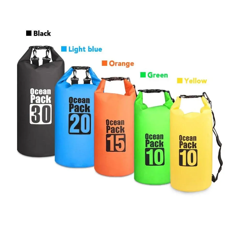 10L/15L/20L/30L Outdoor Waterproof Dry Bag Backpack Swimming Bag Water Floating Bag Sack for Kayak Rafting River Trekking