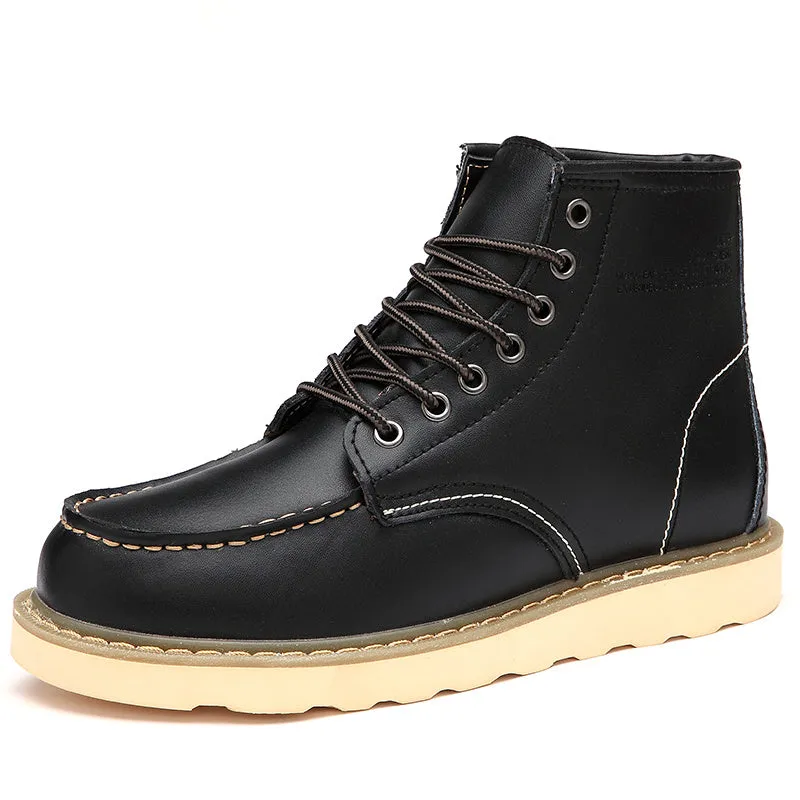 2024 new fashion men's Doc Martens single shoes cotton shoes warm