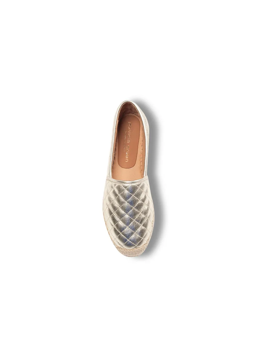 Abigail Quilted Slip on Espadrille