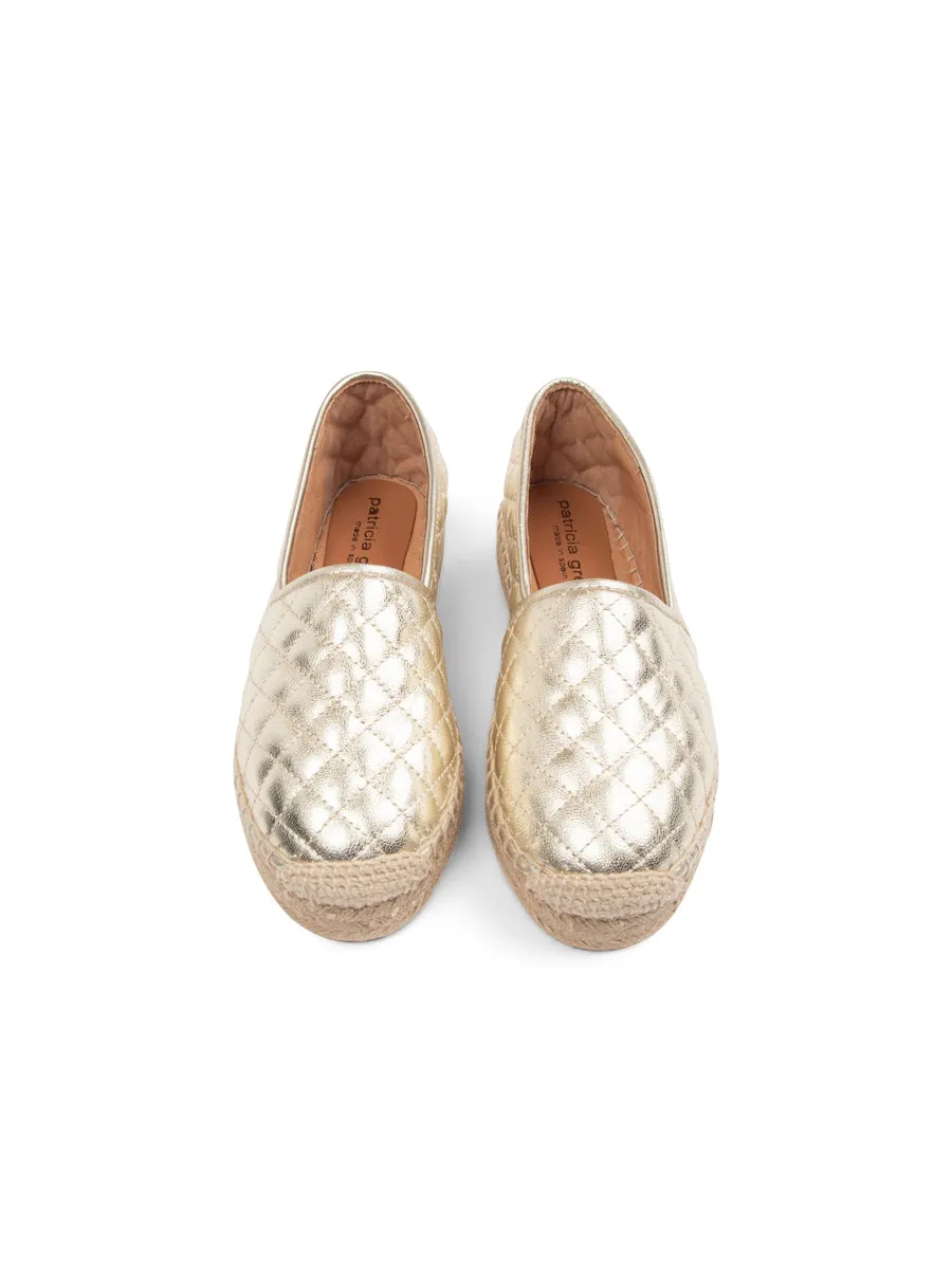 Abigail Quilted Slip on Espadrille