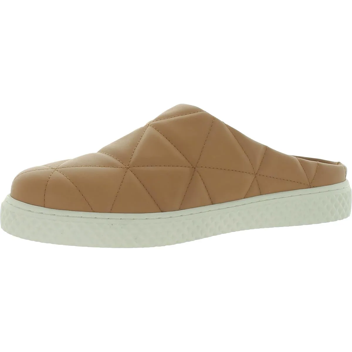 Aerosoles Womens Ella Faux Leather Quilted Mules