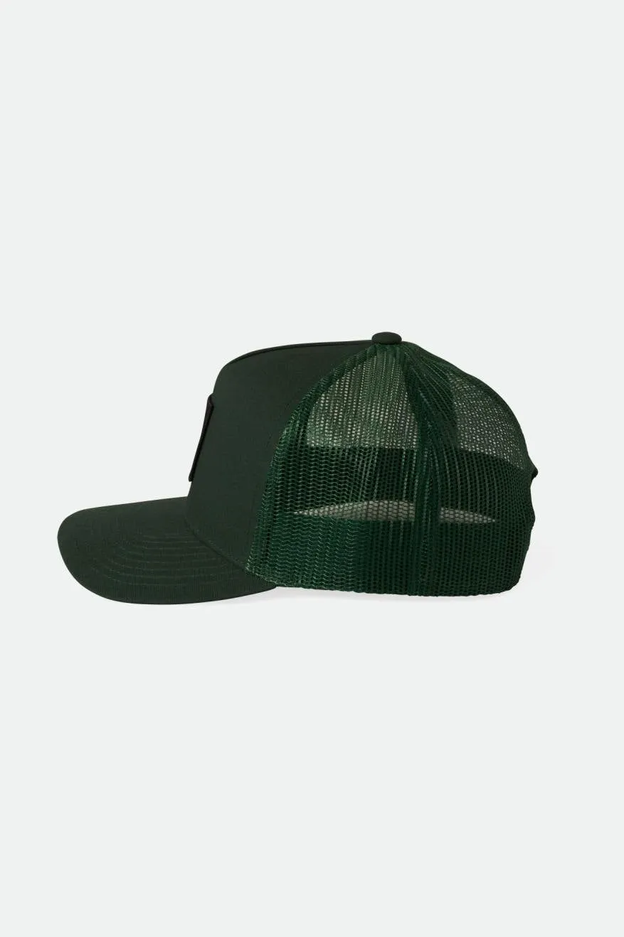 Alpha Block Netplus Trucker Hat - Trekking Green/Trekking Green