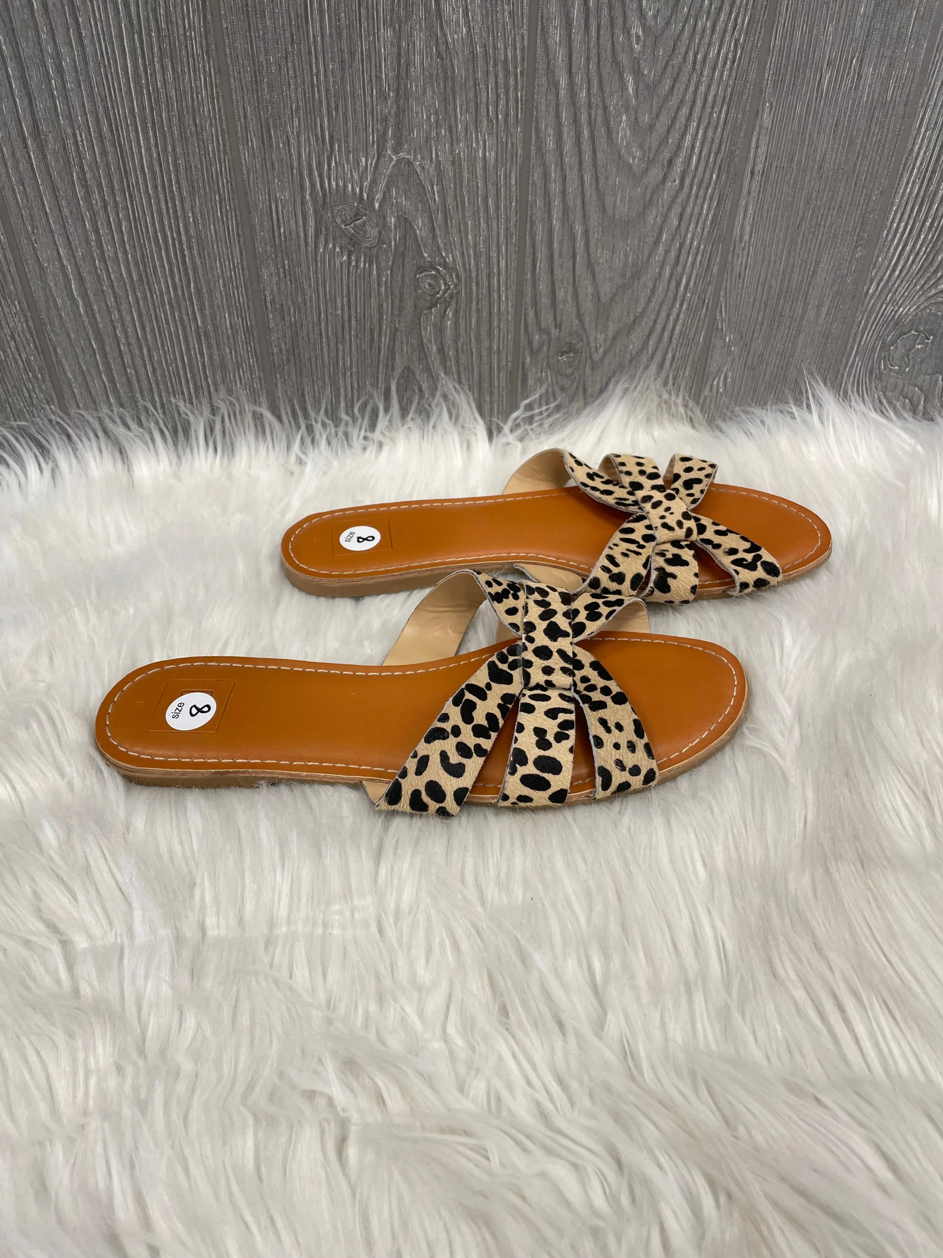 Animal Print Sandals Flats Gap, Size 8