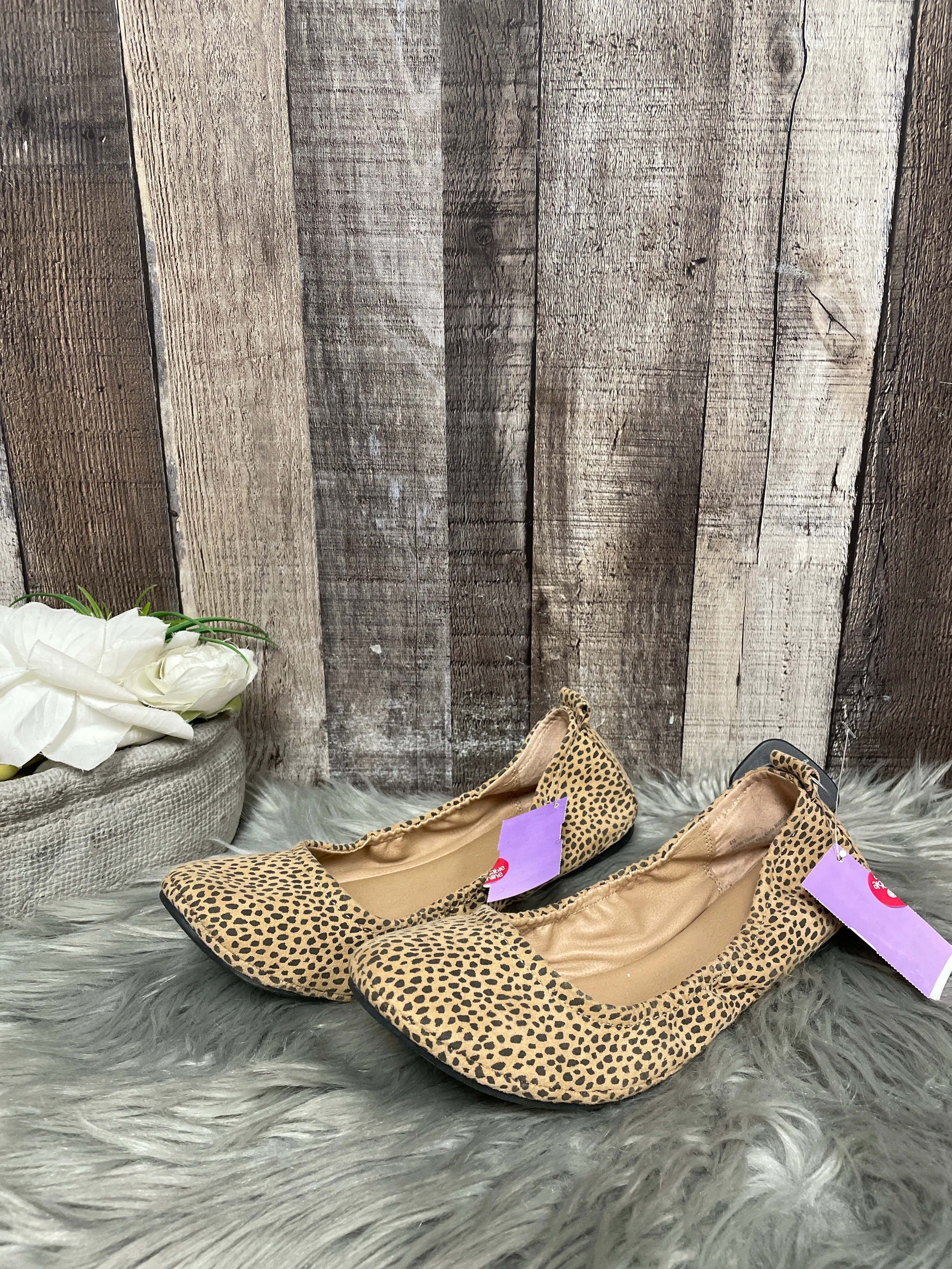 Animal Print Shoes Flats Universal Thread, Size 8.5