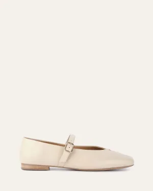 APRIL CASUAL FLATS SAND LEATHER