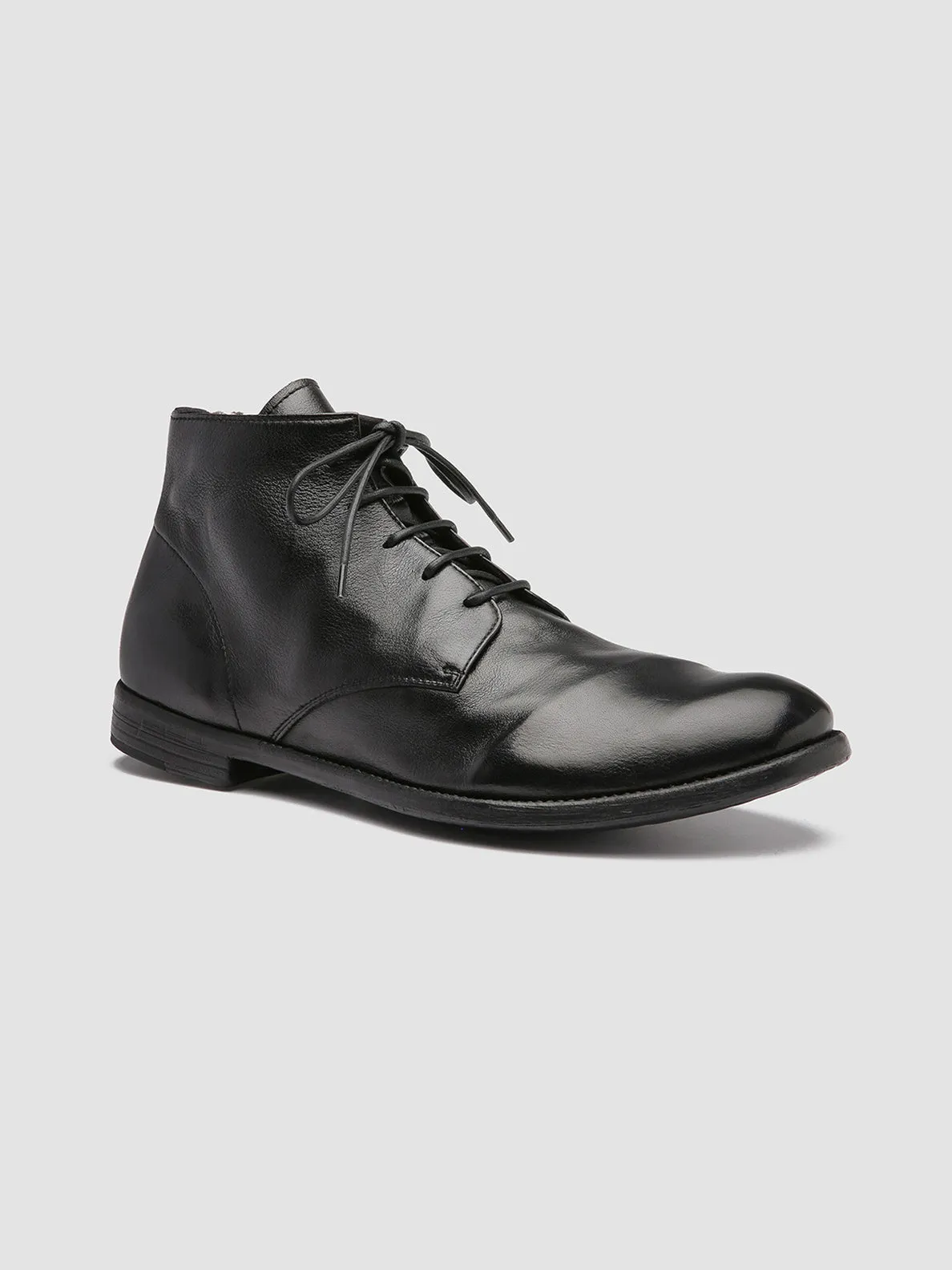 ARC 513 - Black Leather Ankle Boots