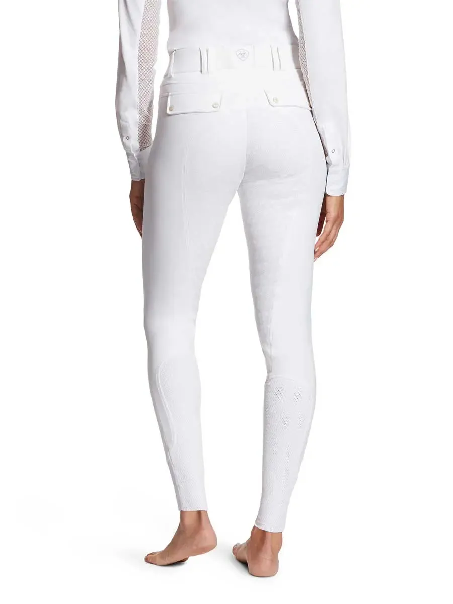 ARIAT Tri Factor Grip Full Seat Breeches – Womens - White