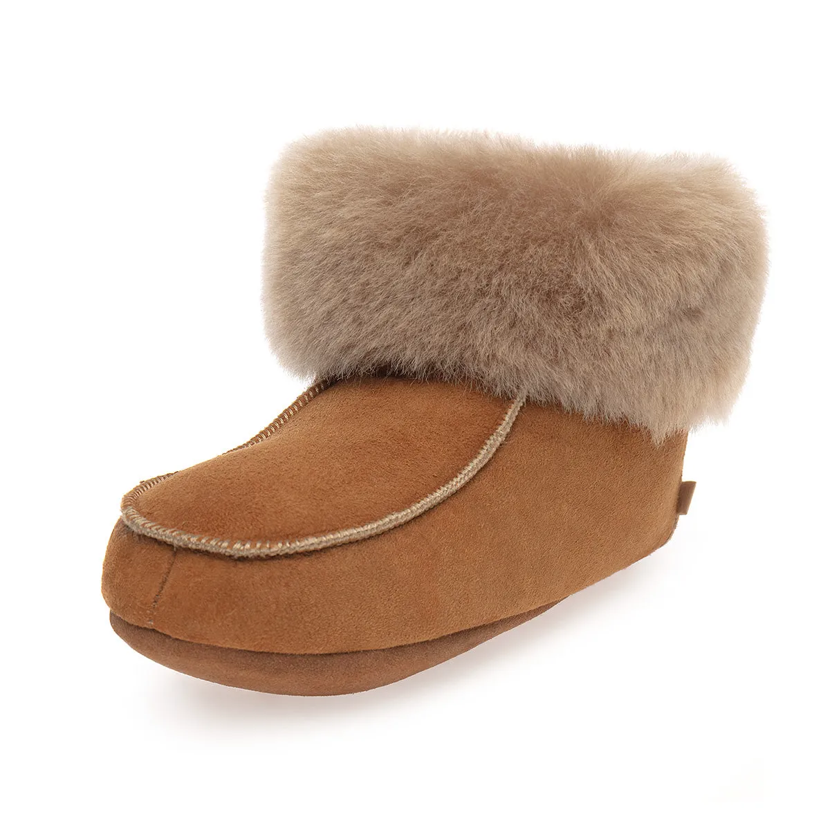 Aster Sheepskin Slippers - Chestnut