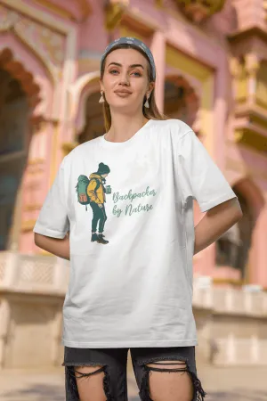 Backpacker by nature Women's Cotton T-Shirt