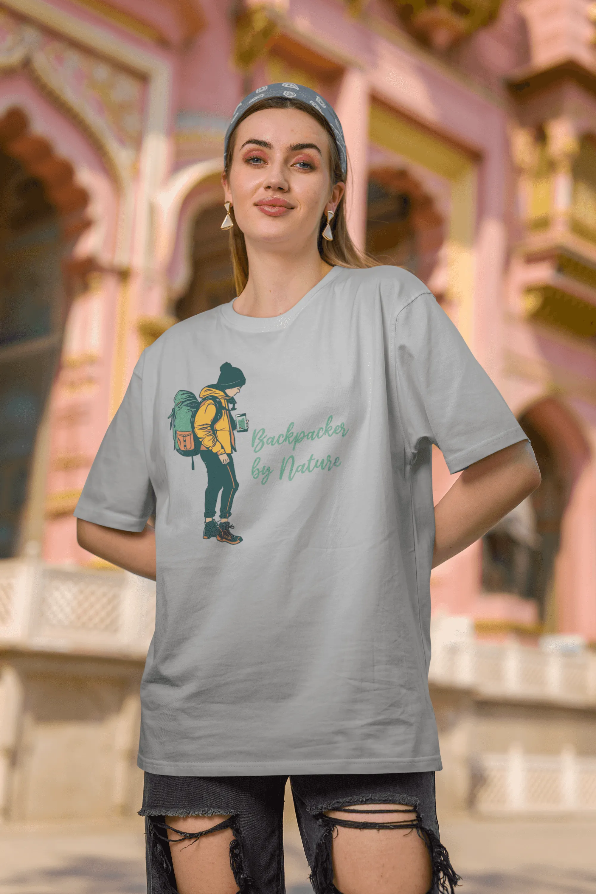 Backpacker by nature Women's Cotton T-Shirt