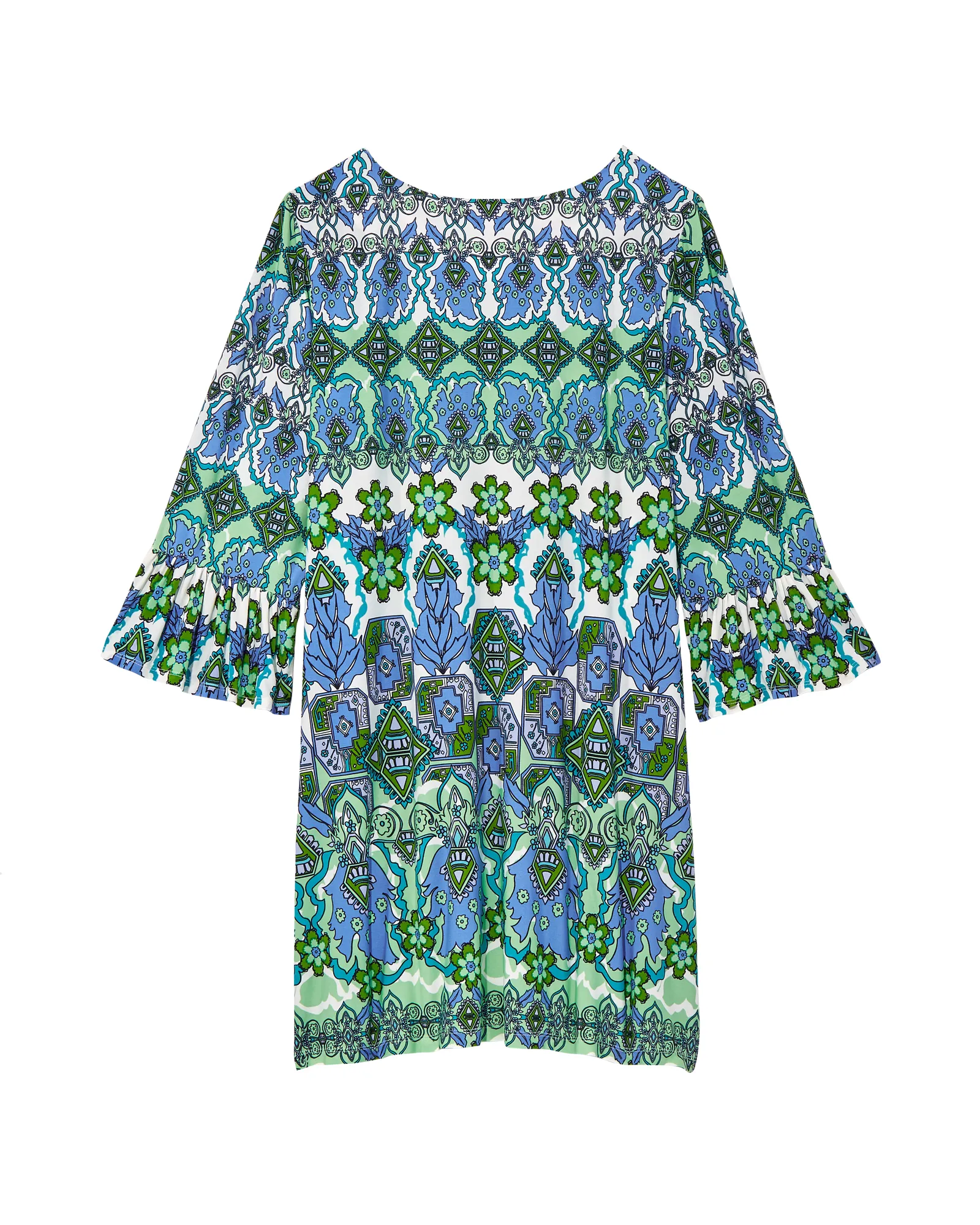 Bailey Shift Dress | Kelly Green / Azure Blue