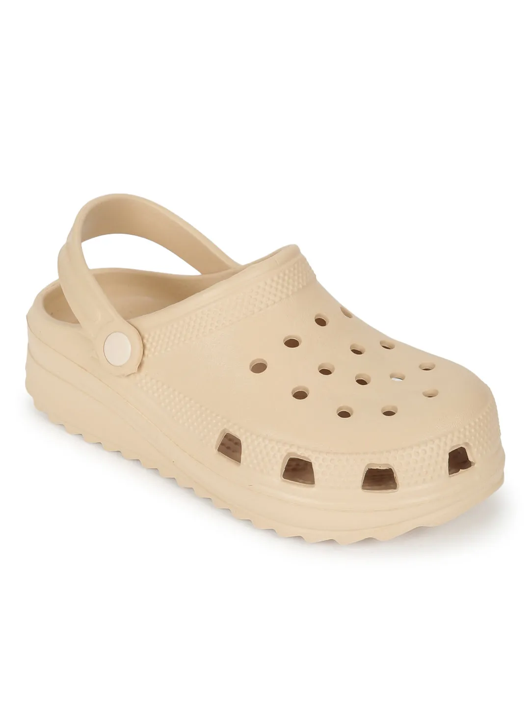 Beige PU Slip-On Croc Flats (TC-EZ0129-01-BEIG)