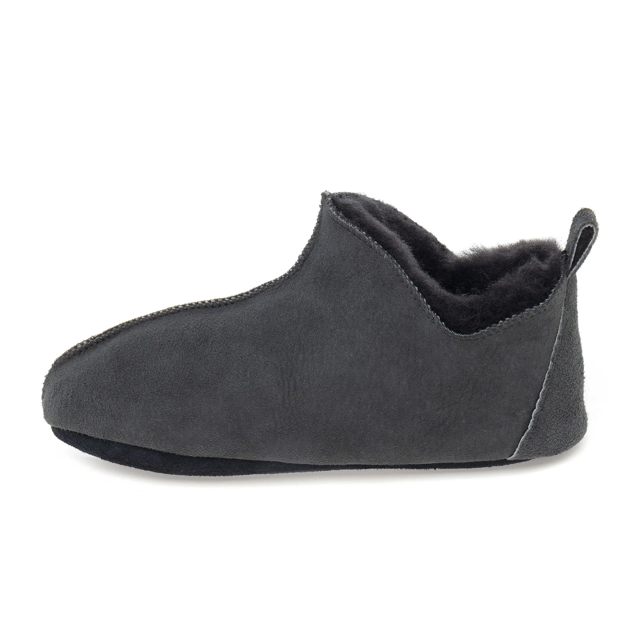 Berit Sheepskin Slippers - Graphite