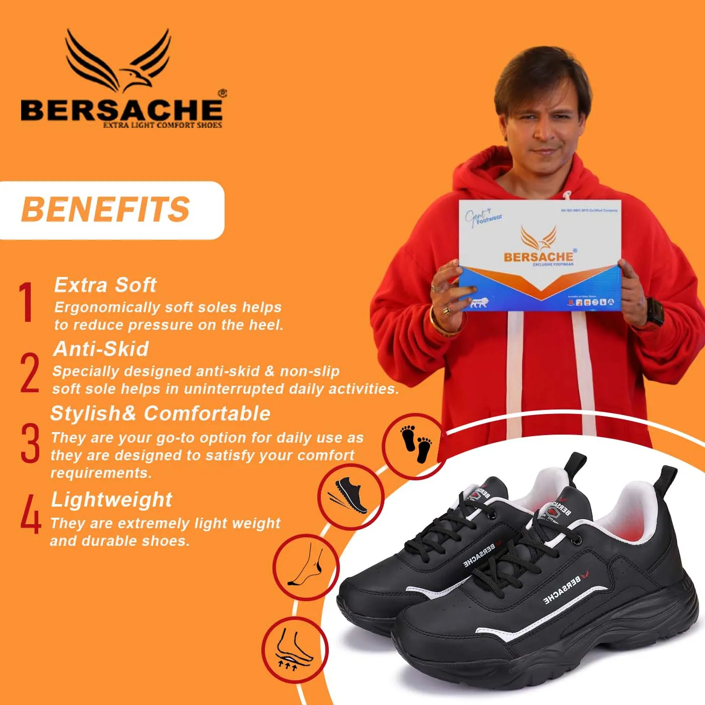 Bersache Lightweight Sports Shoes  For Men-7056