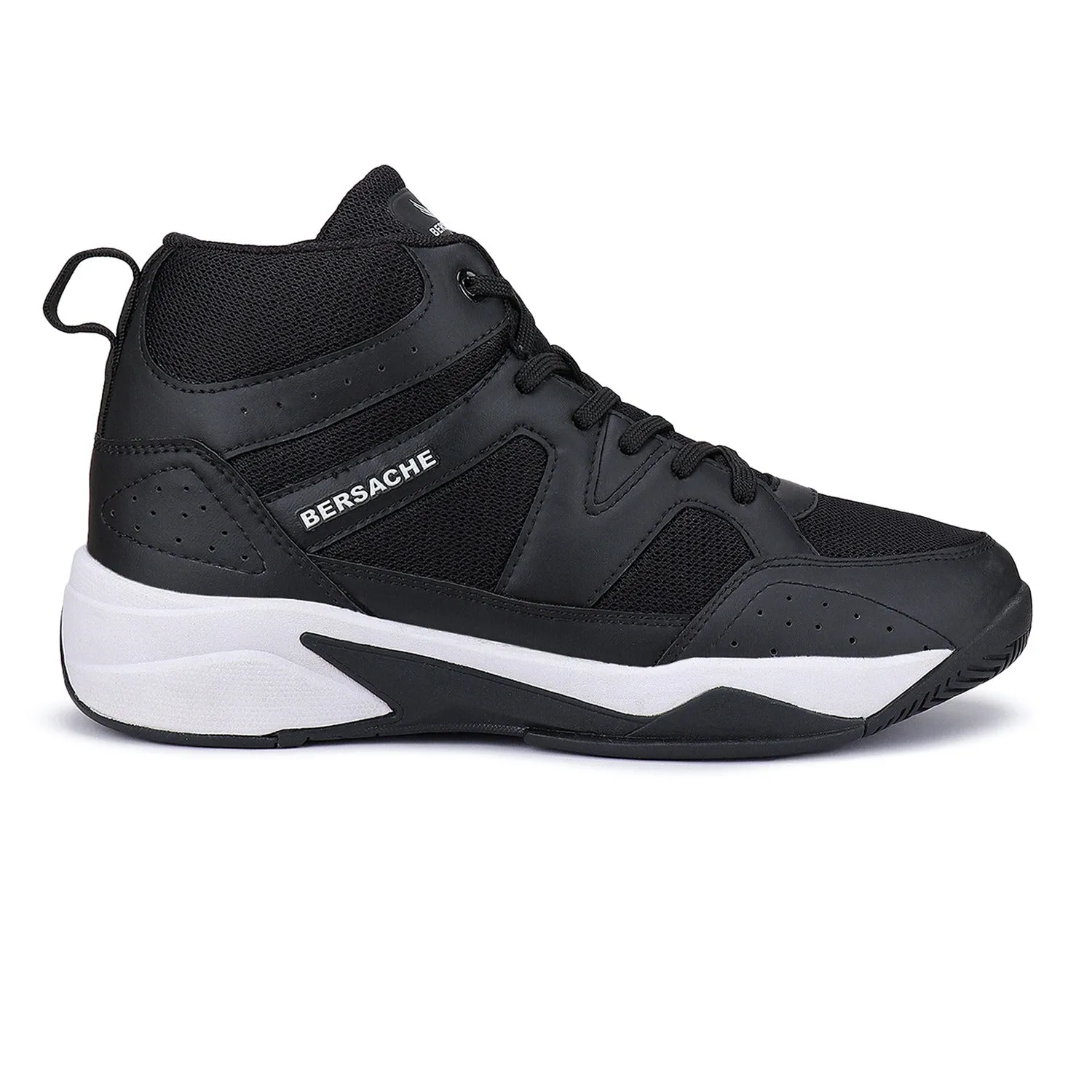 Bersache Sports Running  Shoes For Men  (Black-9067)