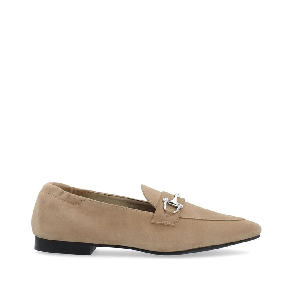 Biatracey Nougat Suede Loafers