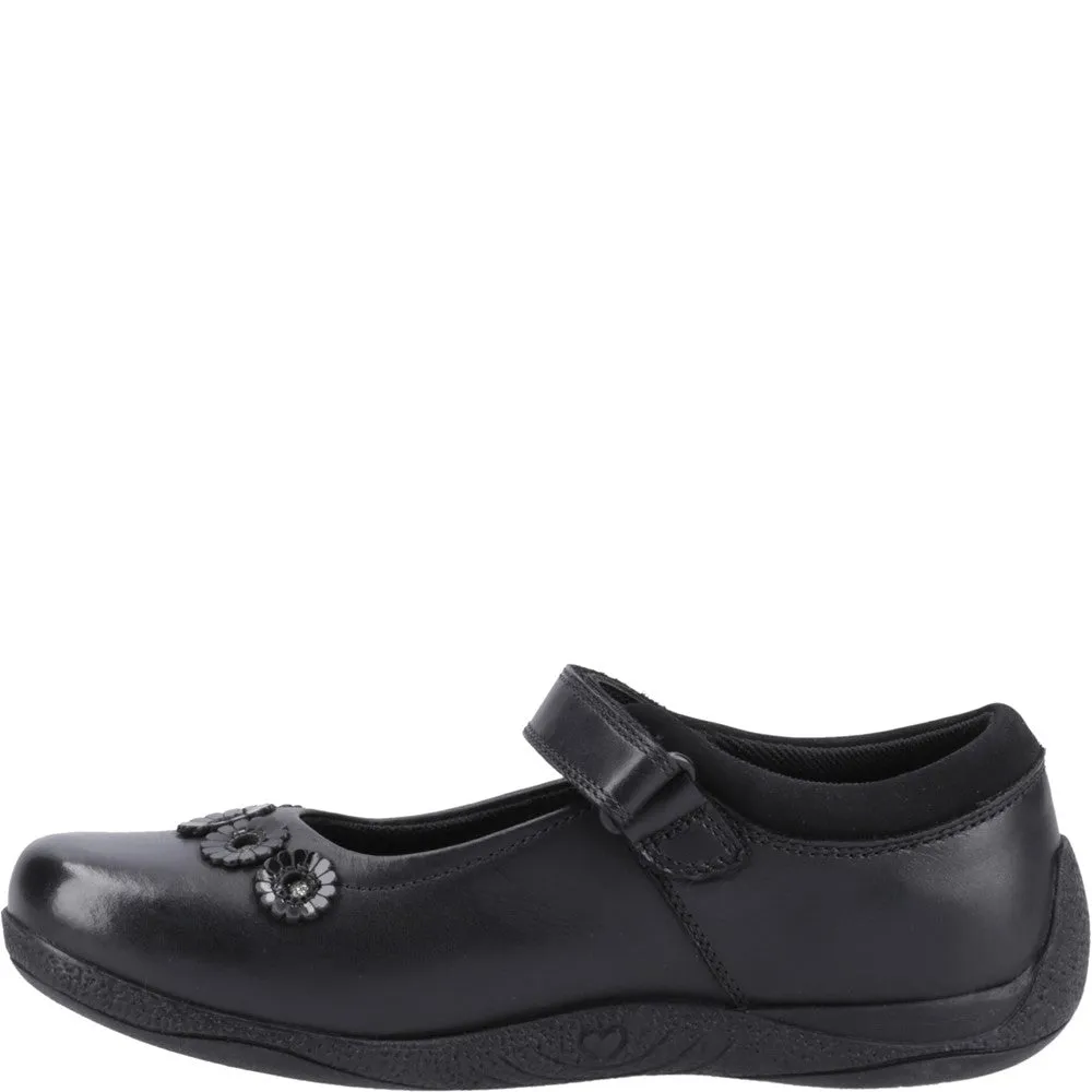 Black Christina Senior School Shoes