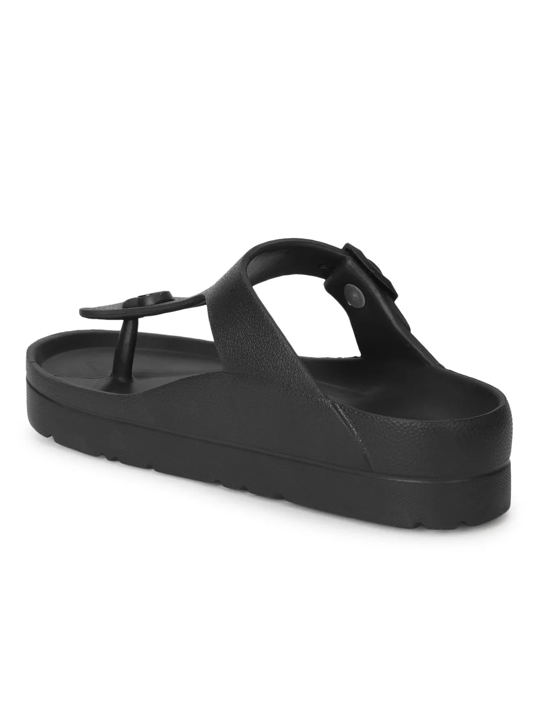 Black PU Slip-On Flats (TC-RS3480-BLK)