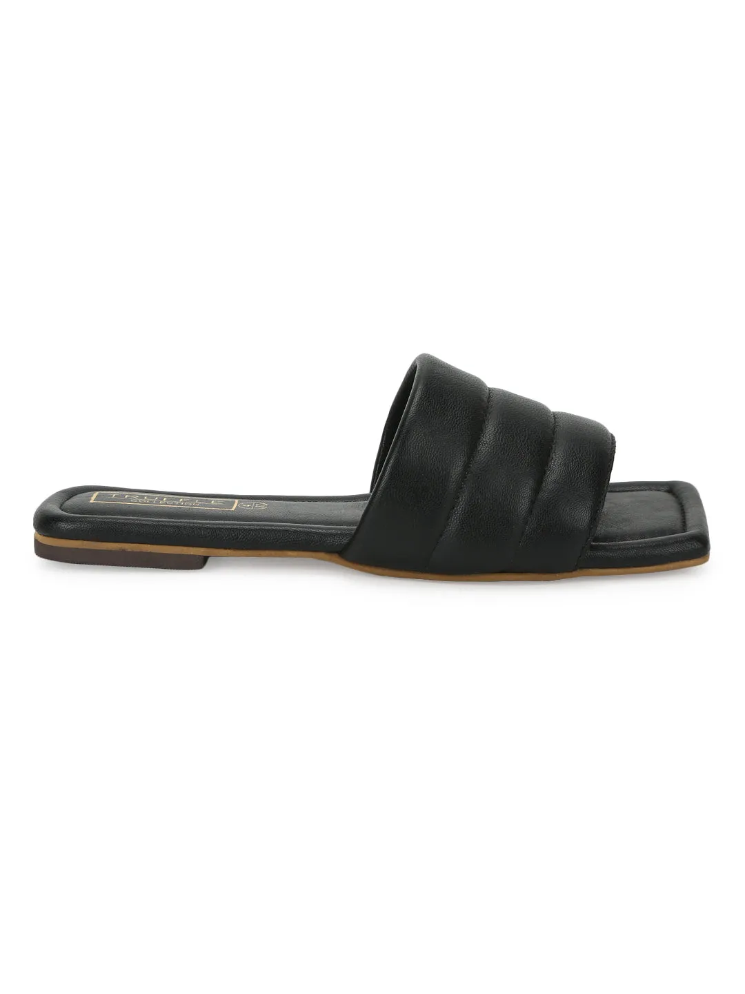 Black PU Square Toe Slip Ons (TC-SLC-SF-50-BLK)