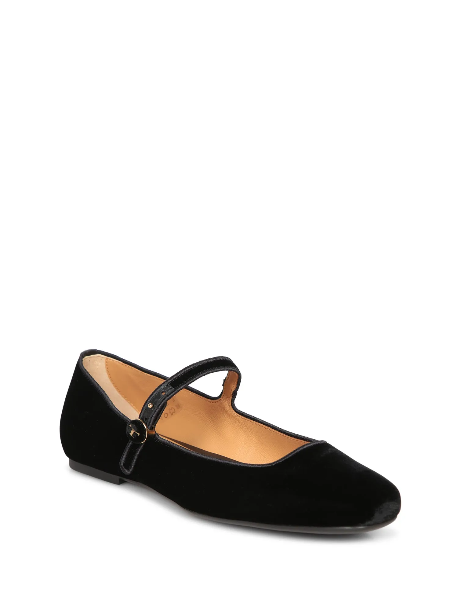 Black Velvet Flats