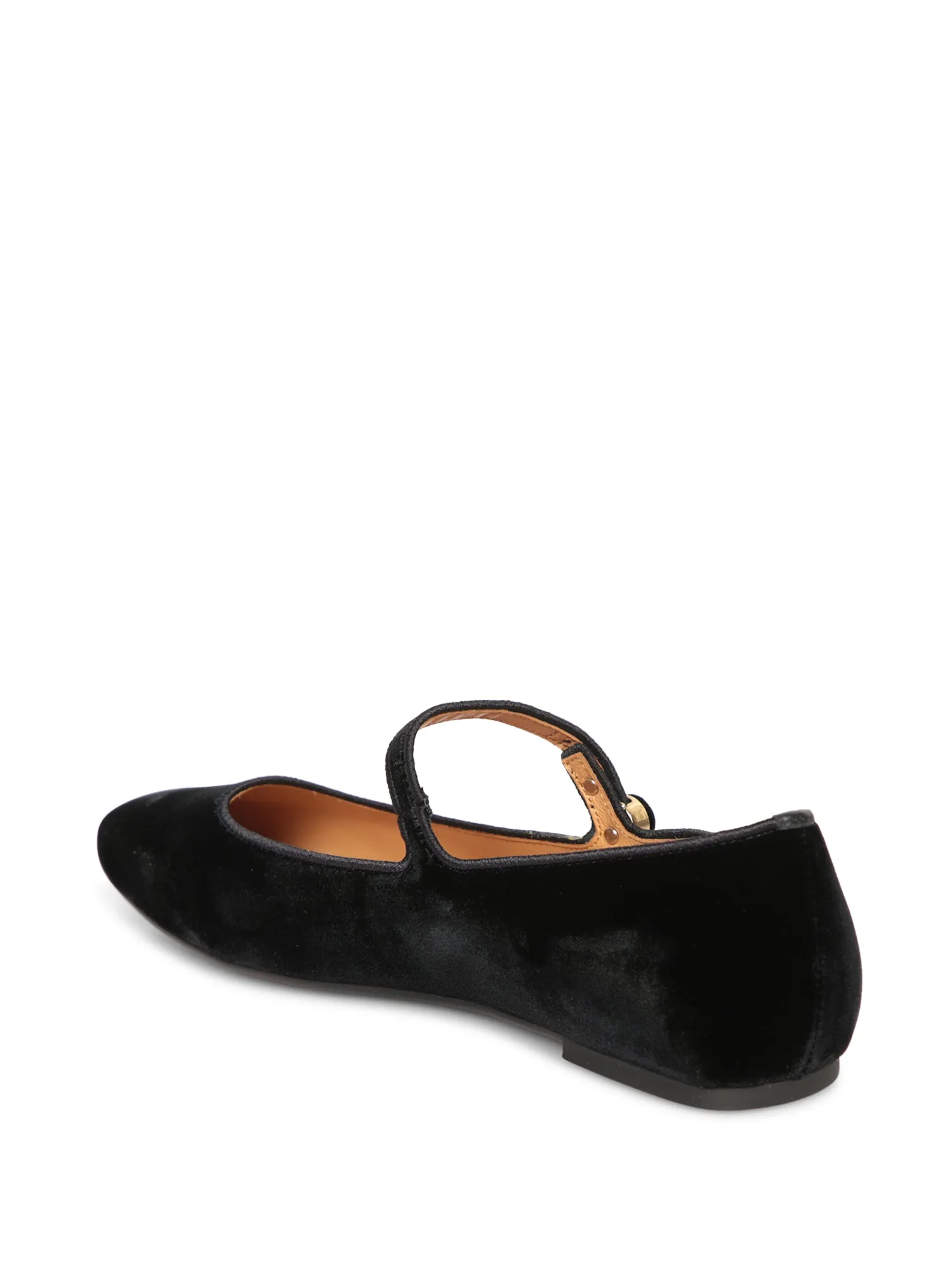 Black Velvet Flats