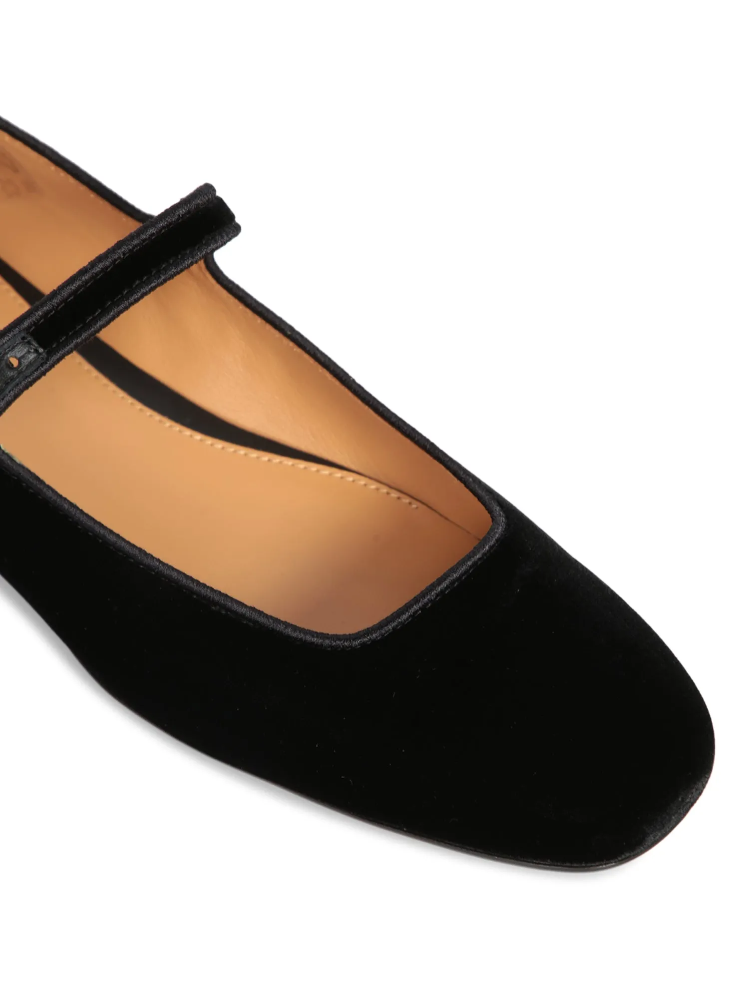 Black Velvet Flats