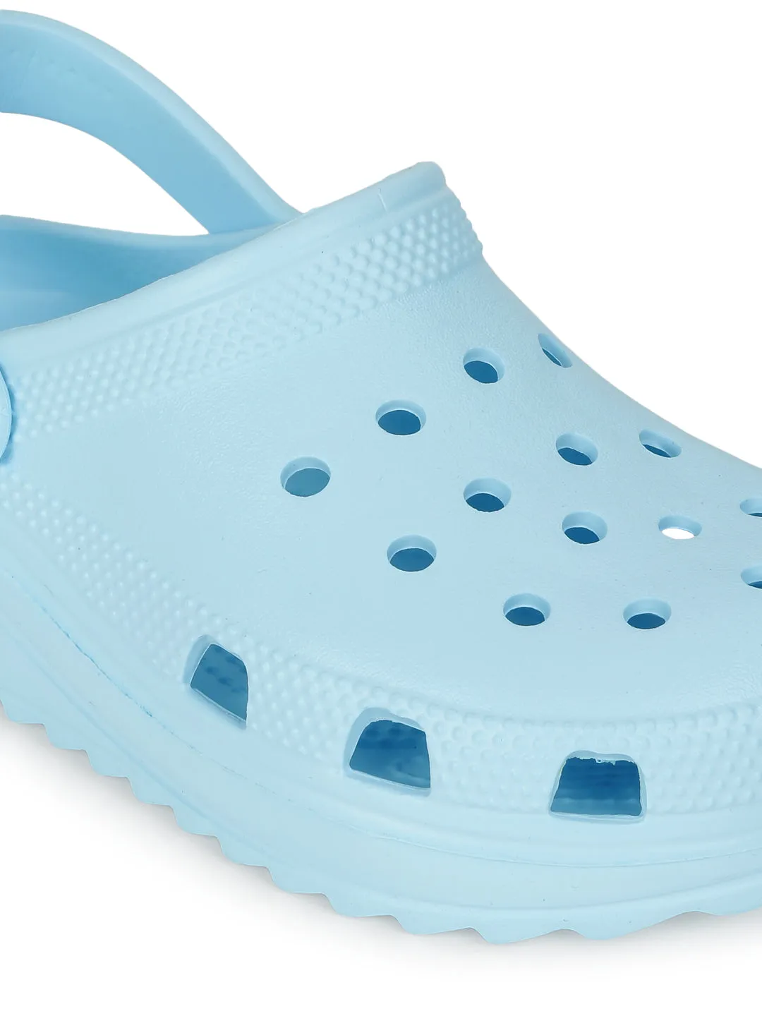 Blue PU Slip-On Croc Flats (TC-EZ0129-01-BBLU)