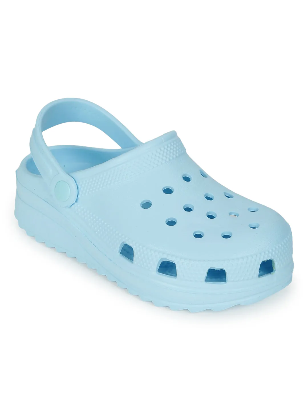 Blue PU Slip-On Croc Flats (TC-EZ0129-01-BBLU)