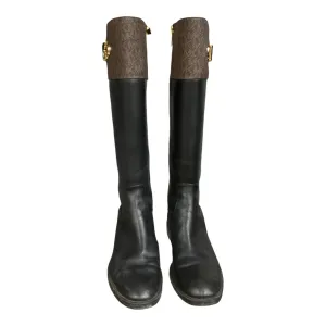 Boots Knee Flats By Michael By Michael Kors In Black, Size: 7