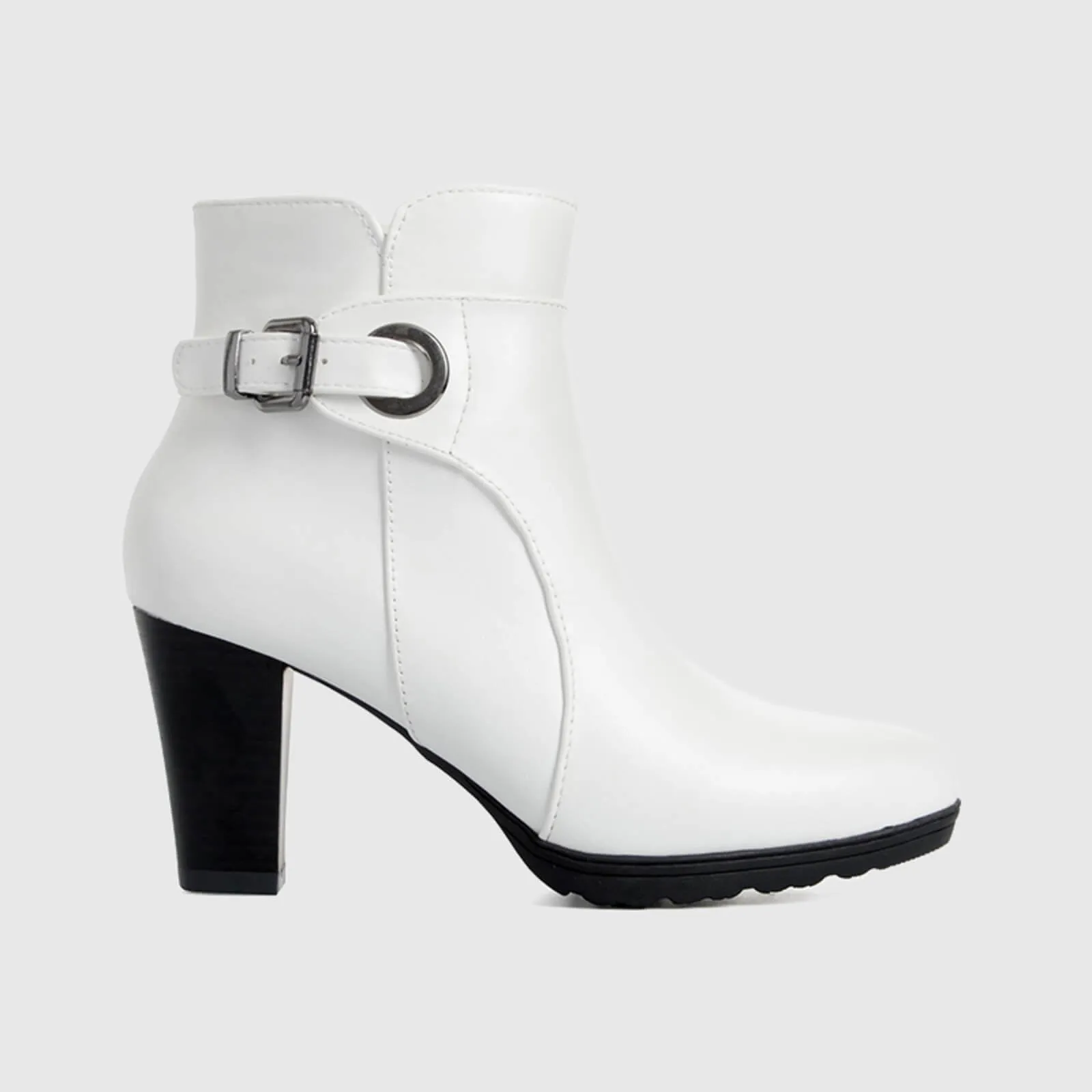 Buckle Strap Ankle Boots