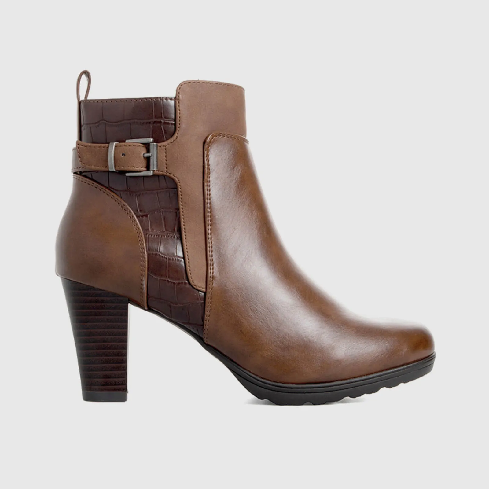 Buckle Strap Ankle Boots