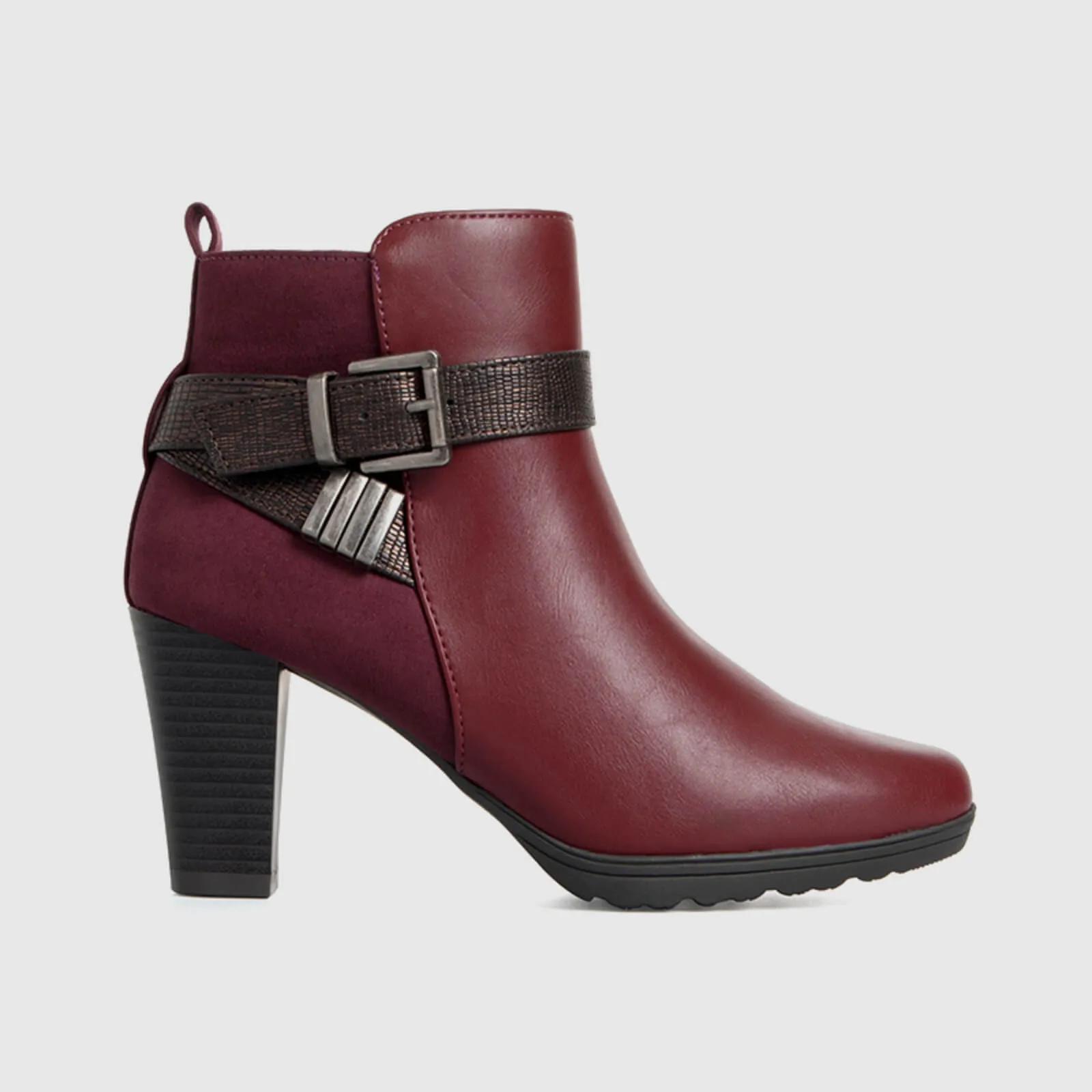 Buckle Strap Ankle Boots