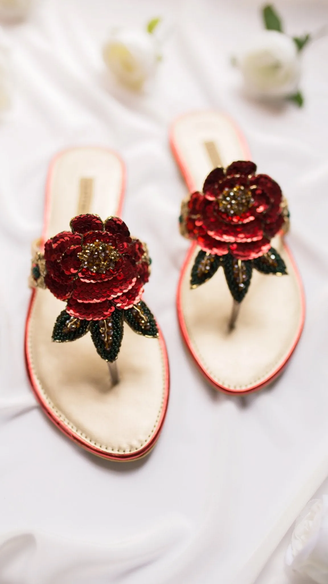 Chappals | Laal Gulab