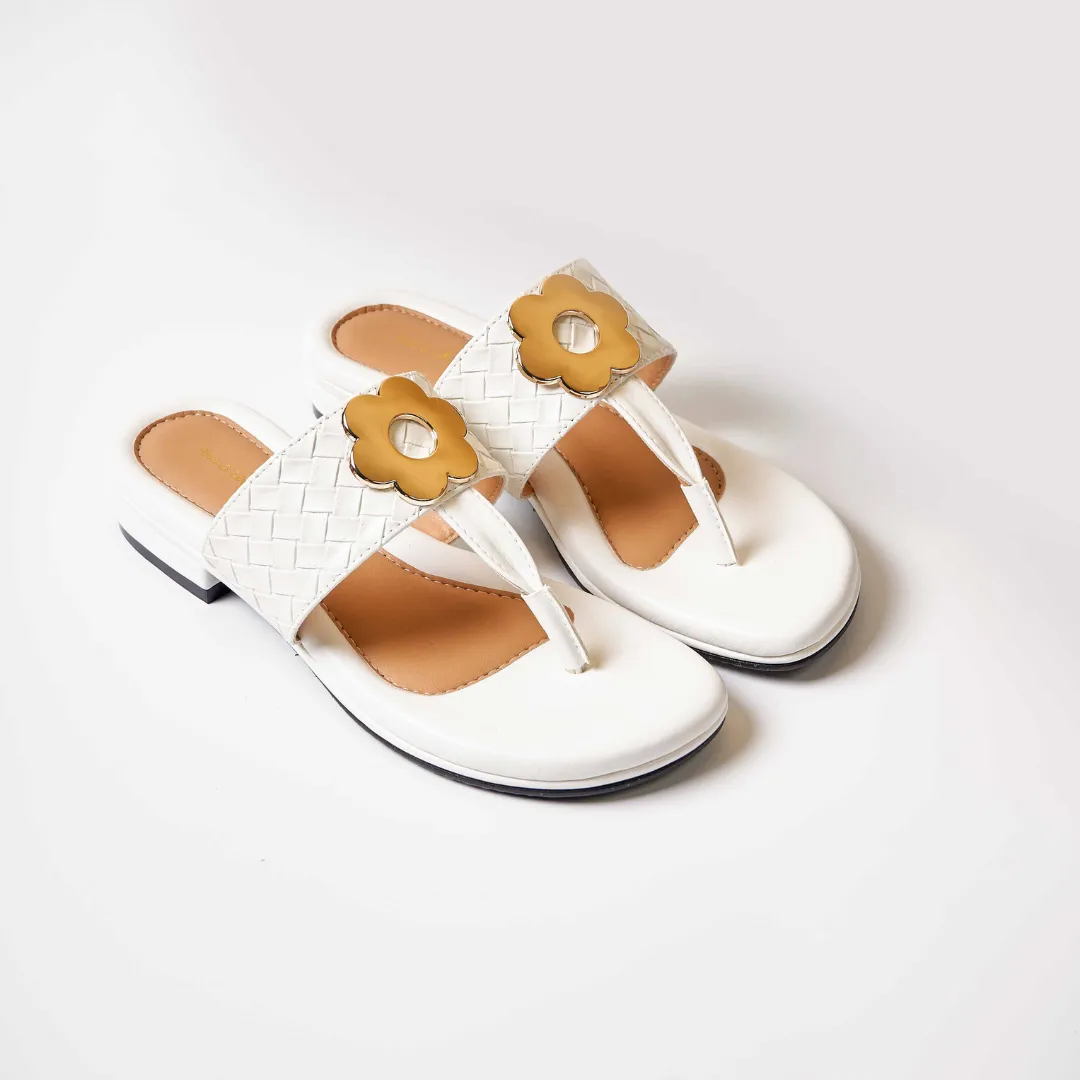 Charmed by Hana White Sandals