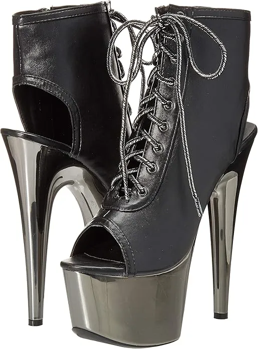 Clara-709 Lace-Up Peep Toe Bootie