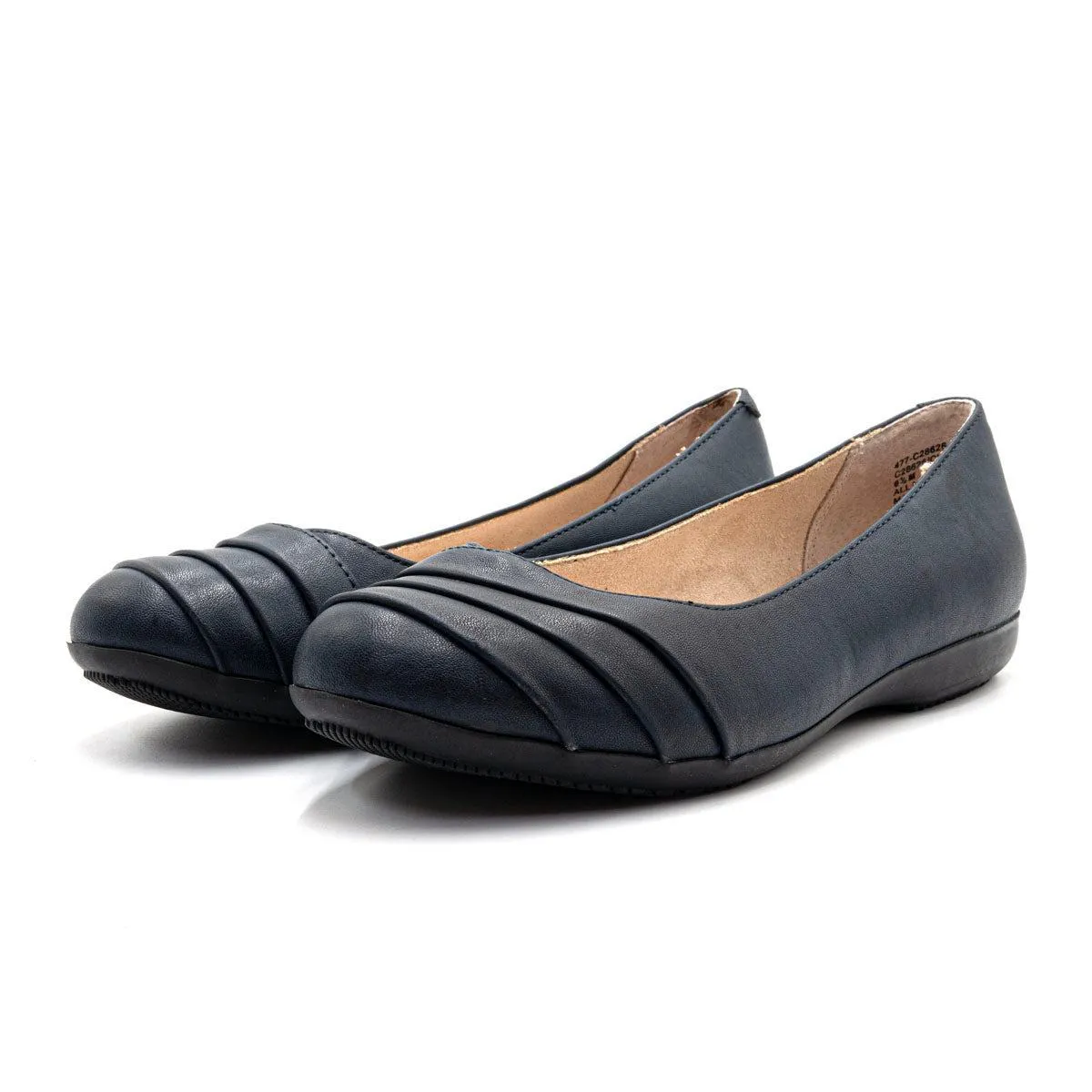 Cliffs By White Mountain Ballerinas Leather Blue Colour For Women