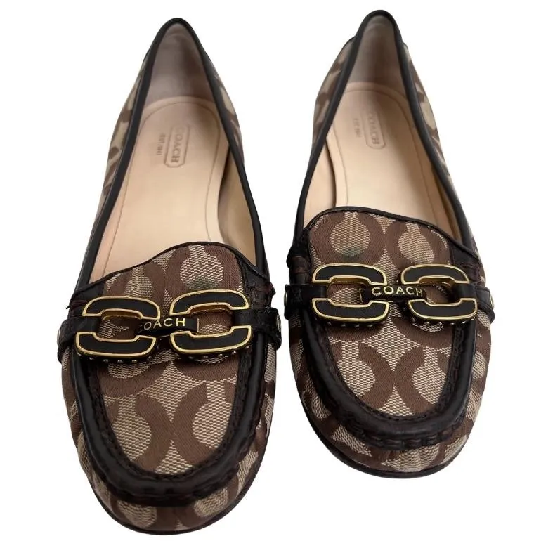 Coach Ella Signature Loafer Flats