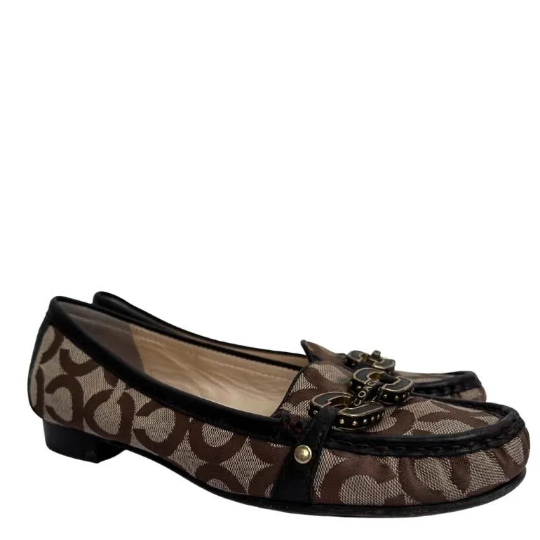 Coach Ella Signature Loafer Flats