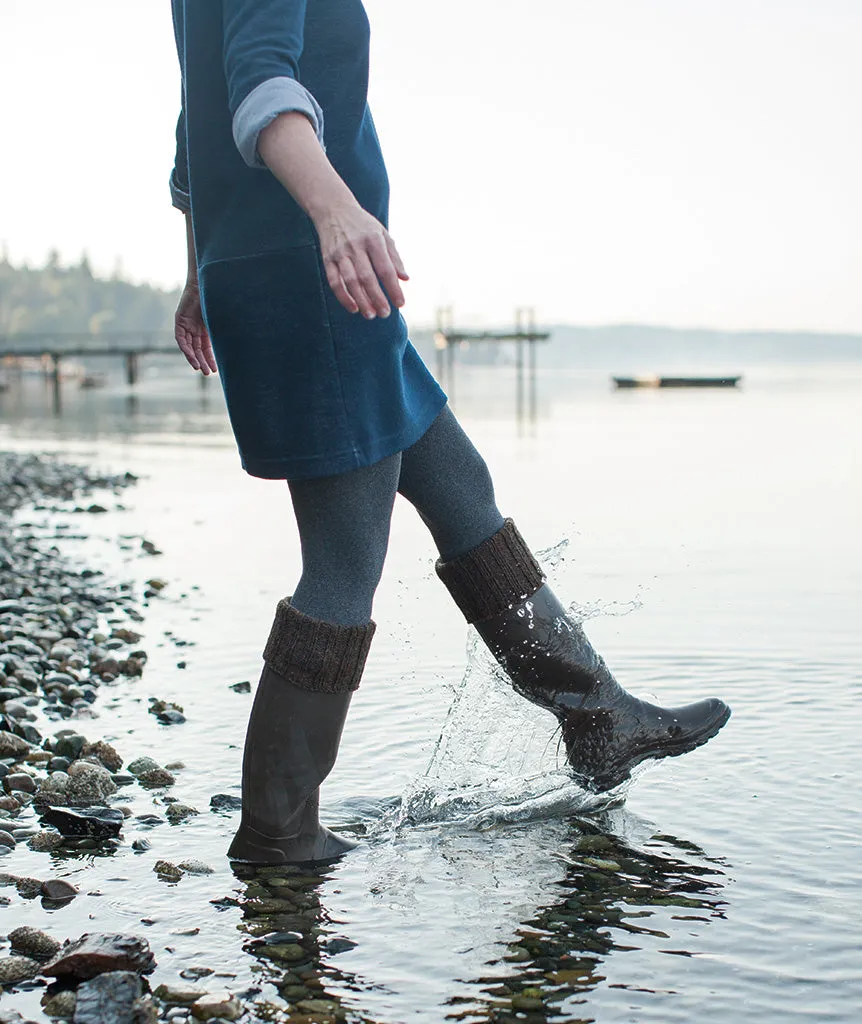 Cozy Boot Cuffs Using Jamieson's Shetland Heather Aran