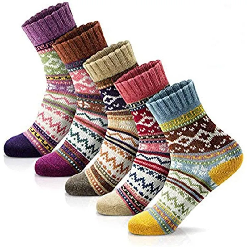 Cozy Wool Blend Crew Socks – Warmth and Durability