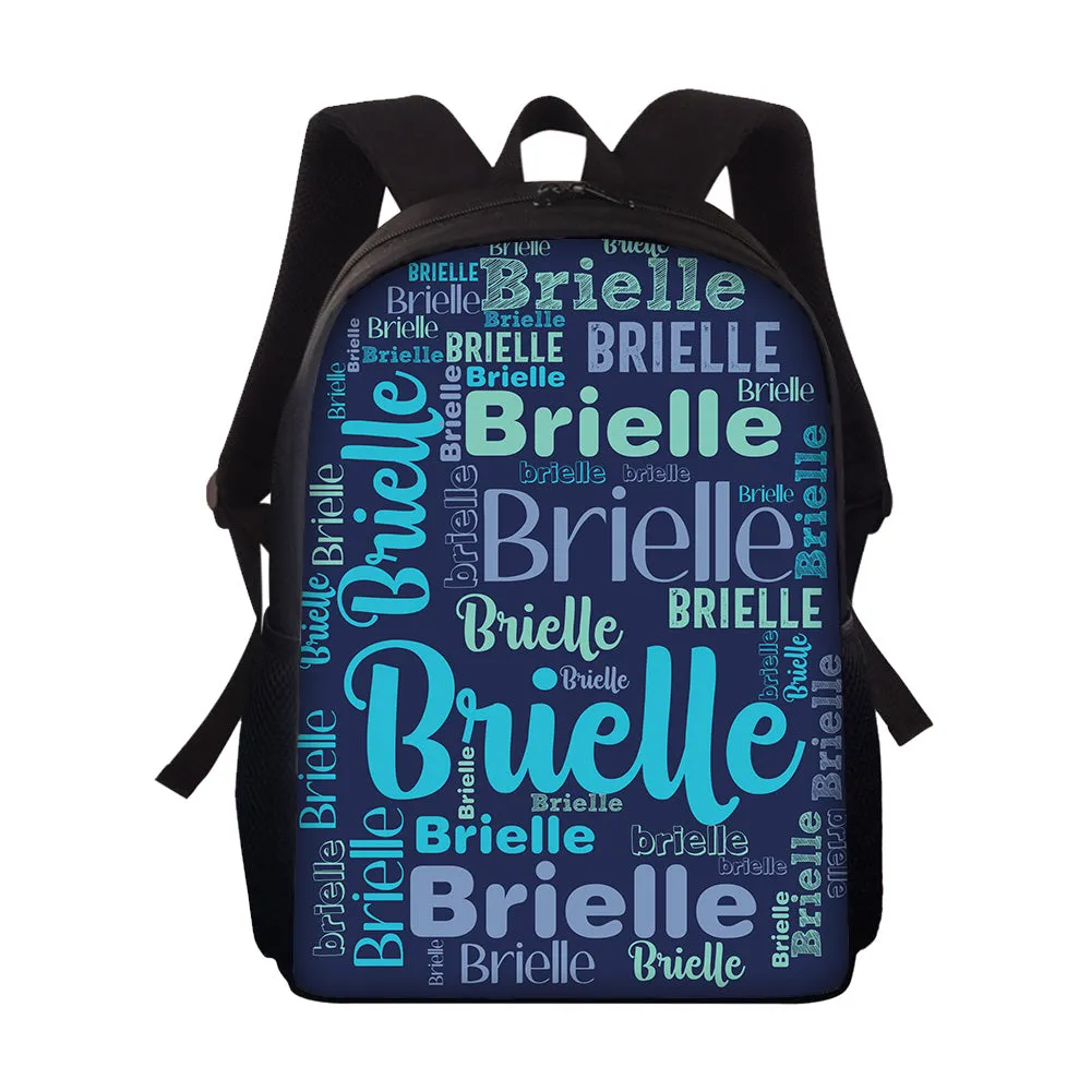 Custom Name Design Backpack Personalised School Bag for Boys Girls