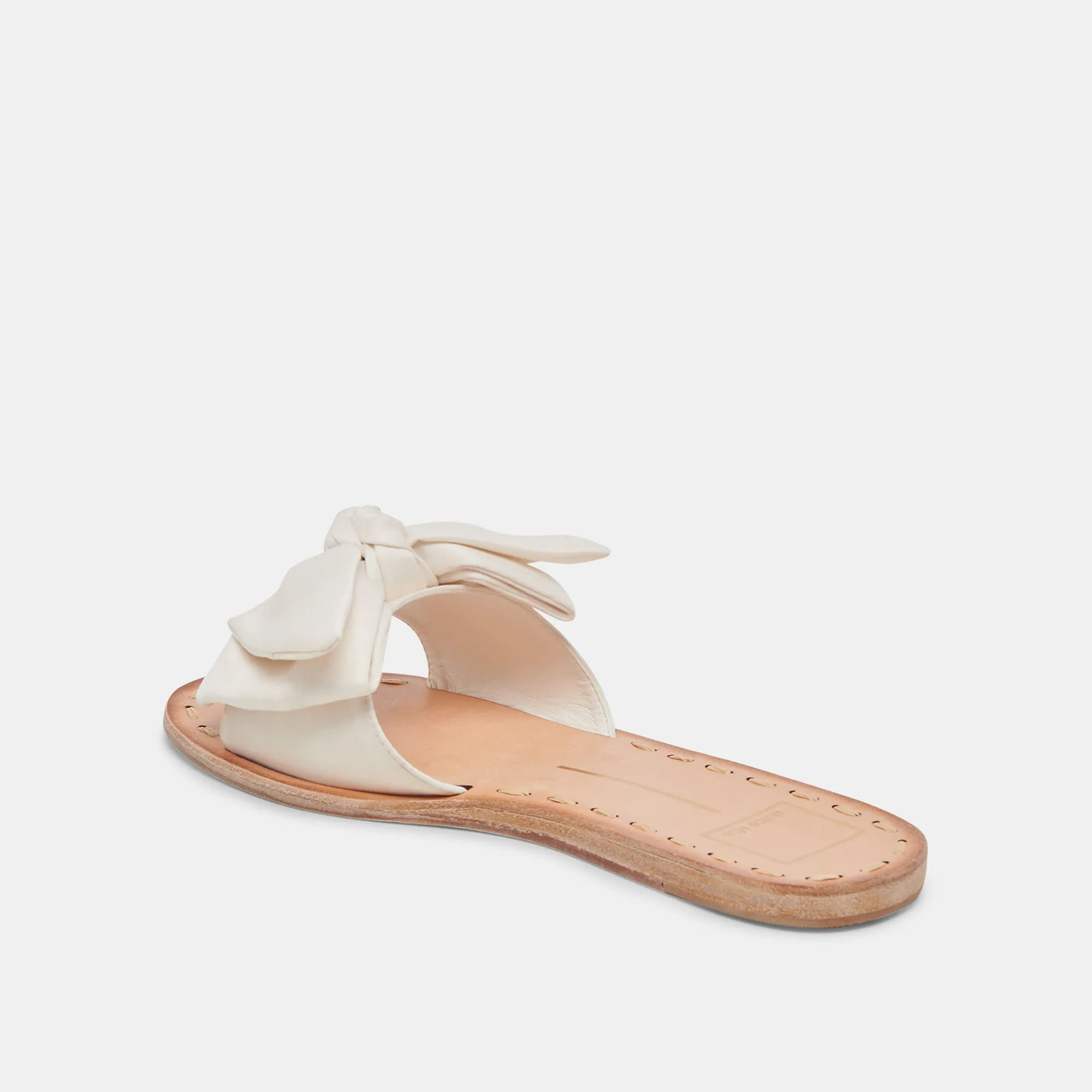 DARSEY SANDALS WHITE SATIN