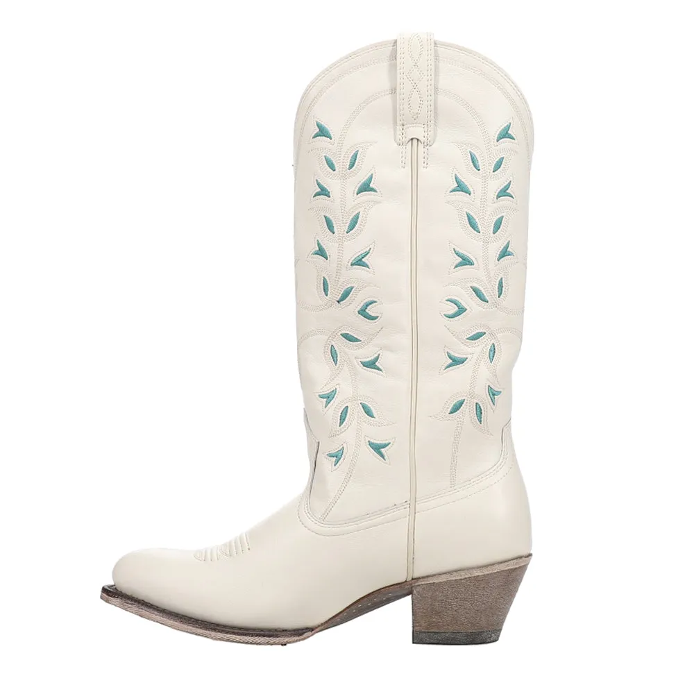 Desert Holly Embroidered Western Round Toe Cowboy Boots