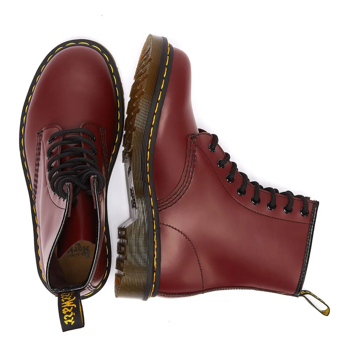 Dr. Martens 1460 Smooth Womens Cherry Red Leather Boots