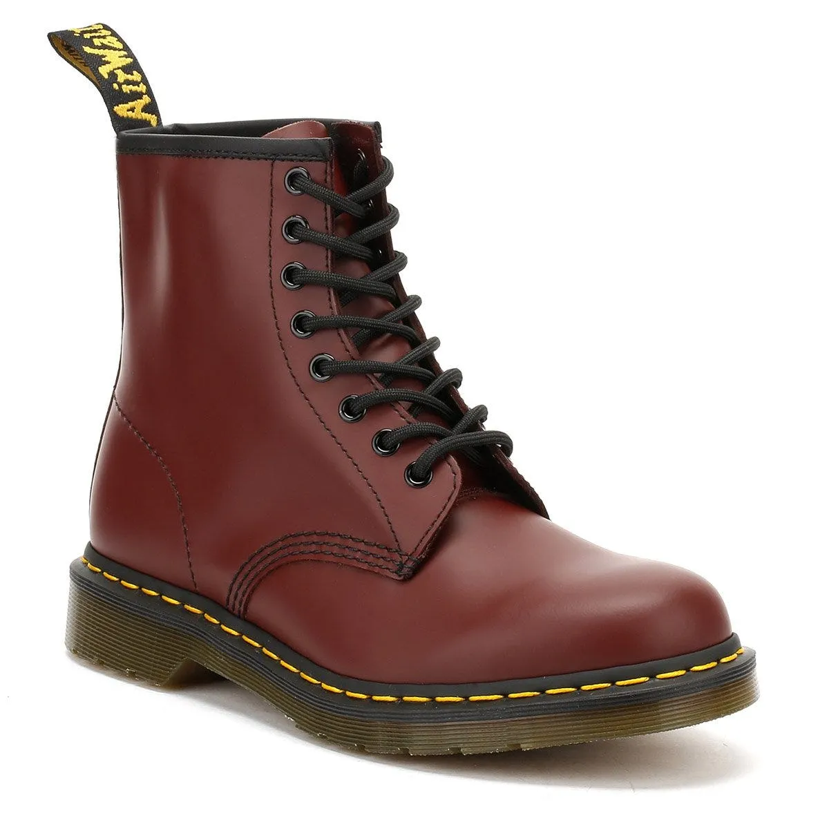 Dr. Martens 1460 Smooth Womens Cherry Red Leather Boots