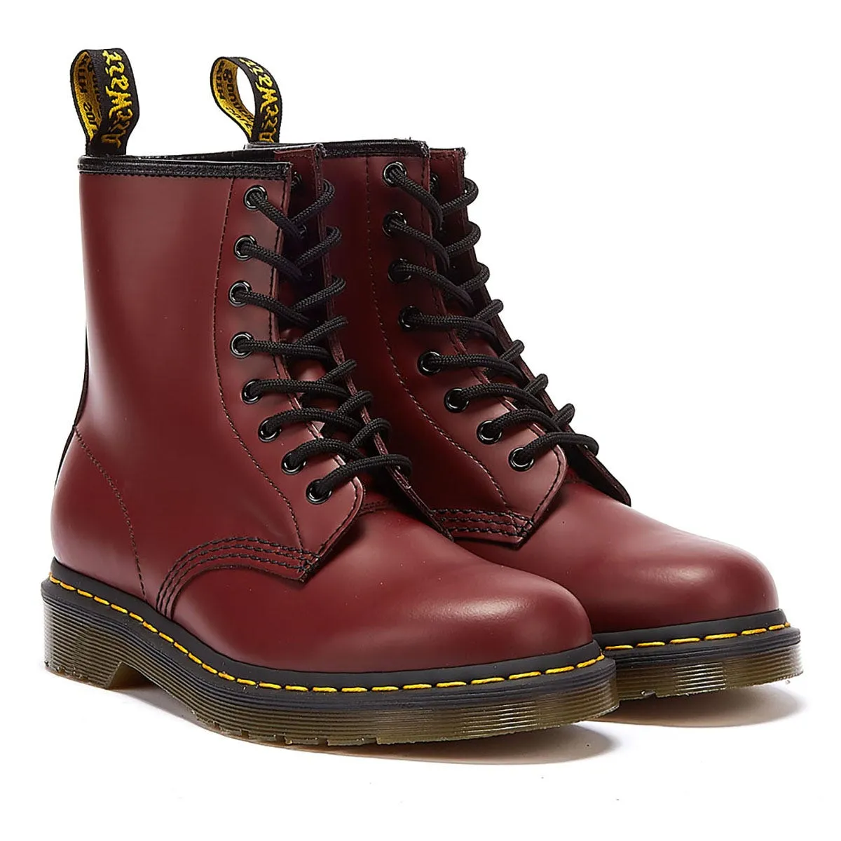 Dr. Martens 1460 Smooth Womens Cherry Red Leather Boots