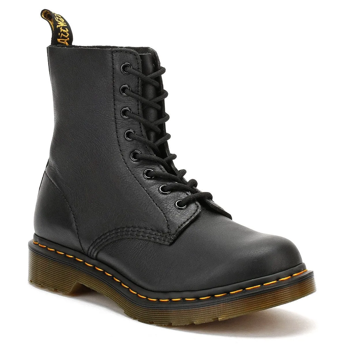 Dr. Martens Womens Black Pascal Virginia Leather Boots