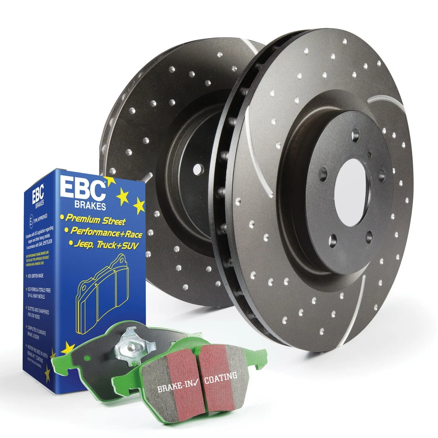 EBC Brakes S10KF1039 S10 Kits Greenstuff 2000 and GD Rotors