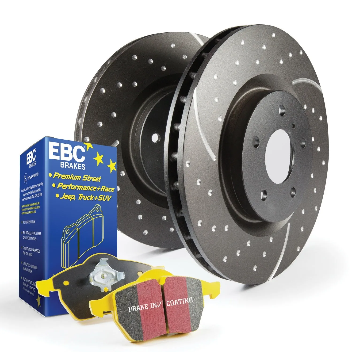 EBC Brakes S5KF1059 S5 Kits Yellowstuff And GD Rotors